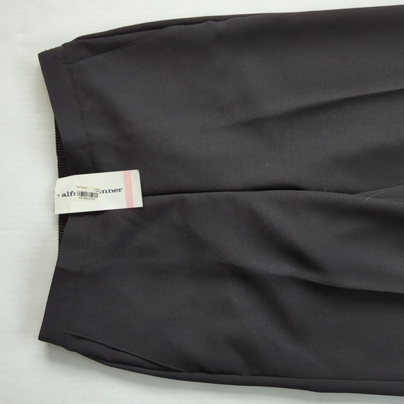 NEW Alfred Dunner Stretch Waist Trouser Pants 10 Black - Picture 8 of 16
